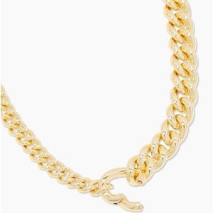 GORJANA Gold 18k Gold Plated Lou Link Asymmetrical Necklace